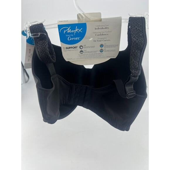 Playtex Love My Curves Bra Black Size 36 DDD Shape Comfort Support New - Picture 5 of 5